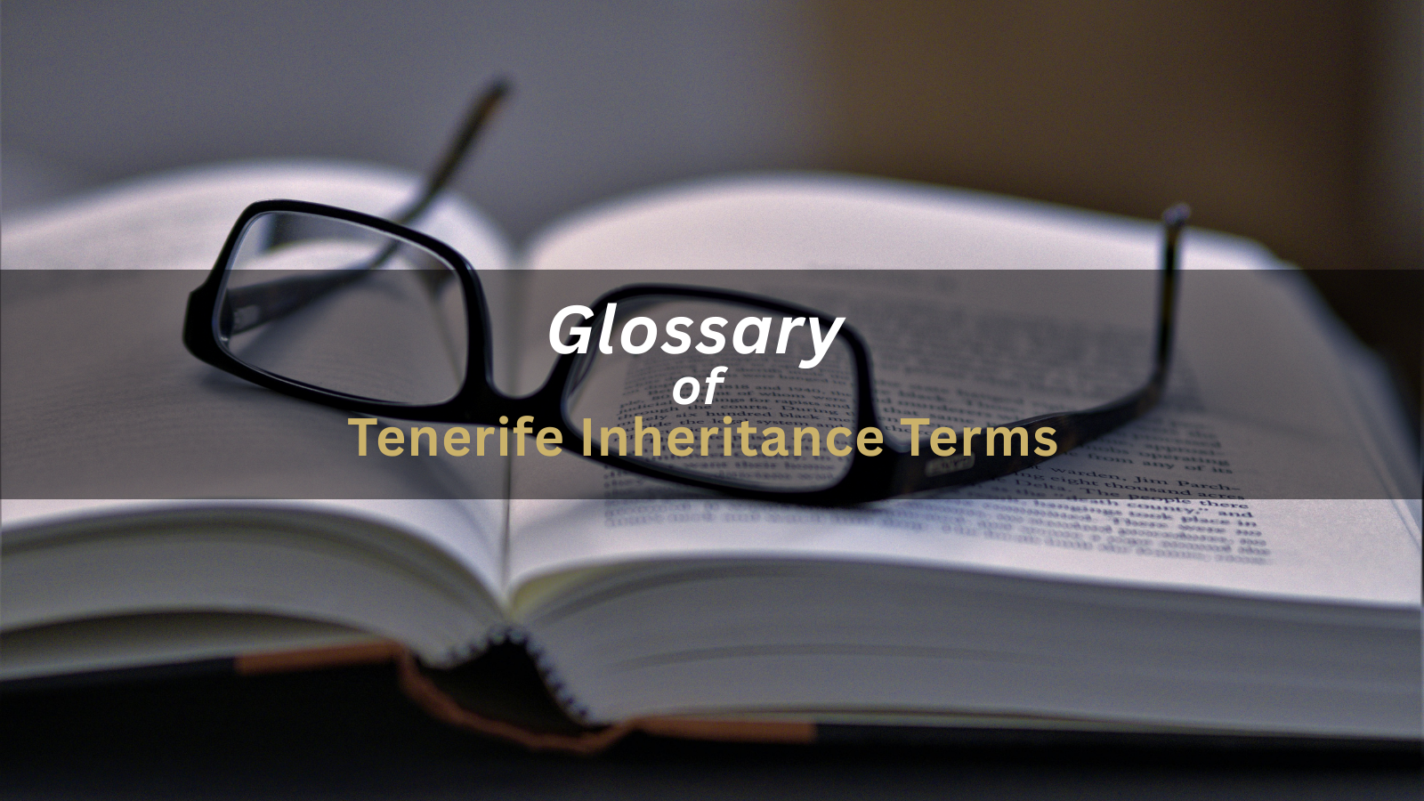 Glossary of Tenerife Inheritance Terms (Simple Explanations)